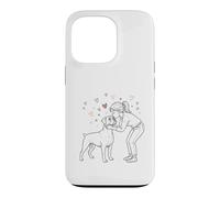 Custodia per iPhone 13 Pro Boxer Dog Love