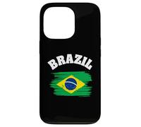 Custodia per iPhone 13 Pro Brazil National Flag Country Pride Roots Vintage Gift
