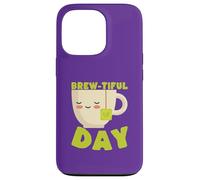 Custodia per iPhone 13 Pro Brew-tiful Day Tea Kawaii Carino Divertente