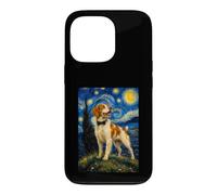 Custodia per iPhone 13 Pro Brittany Spaniel Notte stellata - American Brittany Dog Dad