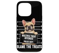 Custodia per iPhone 13 Pro Bulldog Mugshot Multiple Treat Reati incolpano i dolcetti