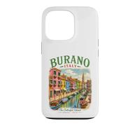 Custodia per iPhone 13 Pro Burano Italia Isola Colorata Venezia Viaggi Italiani
