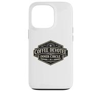 Custodia per iPhone 13 Pro Caffè Devotee Inner Circle Divertente Caffeina Design