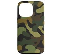 Custodia per iPhone 13 Pro Camo Pattern Camouflage Caccia Camp Verde Marrone Tan
