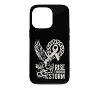 Custodia per iPhone 13 Pro Cancro ai polmoni del corvo vichingo - Rise Through The Storm - Norreno
