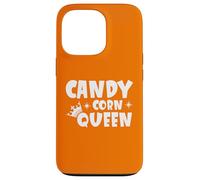Custodia per iPhone 13 Pro Candy Corn Queen Halloween Divertente Autunno