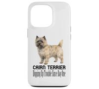 Custodia per iPhone 13 Pro Cane Cairn Terrier che scava problemi dal primo animale domestico