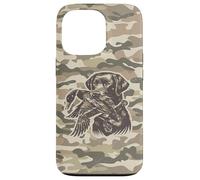 Custodia per iPhone 13 Pro Cane da laboratorio retrò, mimetico, mimetico, da laboratorio, Labrador Southern