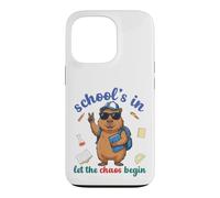 Custodia per iPhone 13 Pro Capybara Back To School Vibes Scuole In Let The Chaos Begin