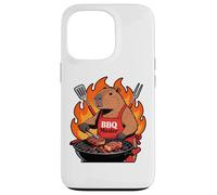 Custodia per iPhone 13 Pro Capybara Cooking Grill BBQ Funny Gift Capybara