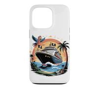Custodia per iPhone 13 Pro Caribbean Cruise Ship Vacation Cruising