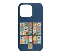 Custodia per iPhone 13 Pro Carino Animale Alfabeto ABC Apprendimento Classroom Teach