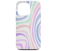 Custodia per iPhone 13 Pro Carino Boho Arte Astratta Turbinii Pastello Estetico Minimalista