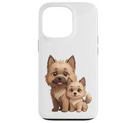 Custodia per iPhone 13 Pro Carino Cairn Terrier Dog and Puppy Pet Lover Art
