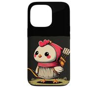 Custodia per iPhone 13 Pro Carino Cupido Pollo Cerca Animali e Amanti Dell'amore