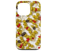 Custodia per iPhone 13 Pro Carrello bar retrò Martini modello spiedino oliva da donna