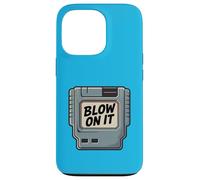 Custodia per iPhone 13 Pro Cartuccia di gioco retrò Blow On It 80s 90s Art