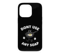 Custodia per iPhone 13 Pro Cast Iron Skillet Funny Dont Use Any Soap Retro Pan
