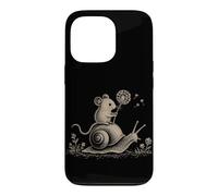 Custodia per iPhone 13 Pro Cavalcando il topo Lumaca Foresta Fauna Selvat