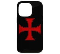 Custodia per iPhone 13 Pro CAVALIERI TEMPLARI CROCE PATTEE CRUSADER ORDINE DELLA CROCE ROSSA