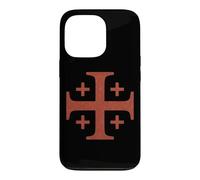 Custodia per iPhone 13 Pro Cavalieri Templari Croce Rossa di Gerusalemme Sbiaduta