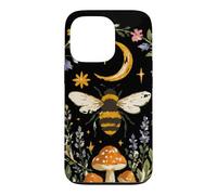 Custodia per iPhone 13 Pro Celestial Bee Moon Mushroom Cottagecore Botanical