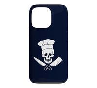 Custodia per iPhone 13 Pro Chef Skull Funny Kitchen Pirate Cuoco culinario