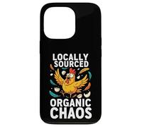 Custodia per iPhone 13 Pro Chicken Farmer Locally Sourced Organic Chaos Hen