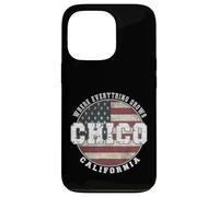 Custodia per iPhone 13 Pro Chico California, Vintage bandiera americana