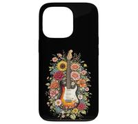 Custodia per iPhone 13 Pro Chitarra Love Floral Botanical Cottagecore Flowers Chitarrista