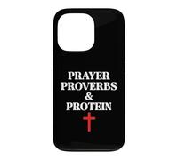 Custodia per iPhone 13 Pro Christian Prayer Proverbs Protein Shakes Jesus Weights Faith