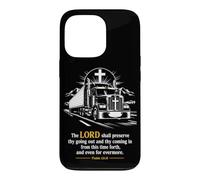 Custodia per iPhone 13 Pro Christian Truck Driver Psalm 121:8 Bible Verse of Protection