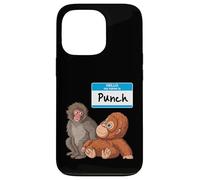 Custodia per iPhone 13 Pro Ciao Punch il Giappone Scimmia Con Peluche Amico Animale