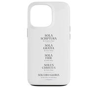 Custodia per iPhone 13 Pro Cinque Solas Riforma Riforma Teologia Scrittura Bibbia Dio