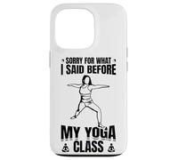 Custodia per iPhone 13 Pro Citazione divertente Yoga Ayurveda