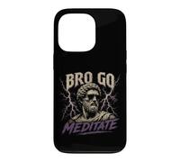 Custodia per iPhone 13 Pro Citazioni sullo stoicismo di Bro Go Meditate Marcus Aurelio