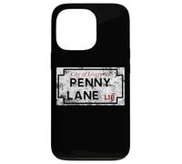 Custodia per iPhone 13 Pro Città di Liverpool Penny Lane L18 segnale stradale invecchiato