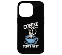 Custodia per iPhone 13 Pro Coffee Always Come First Funny Cafeine Baristas Coffee Lover