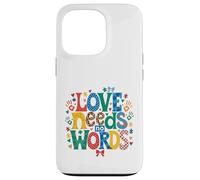 Custodia per iPhone 13 Pro Consapevolezza dell'autismo L'amore non ha bisogno di parole Puzzle