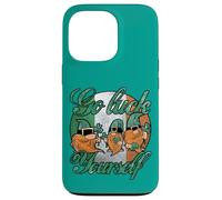 Custodia per iPhone 13 Pro Cool Green Gnomes Go Luck Yourself Shamrock St Patricks Day