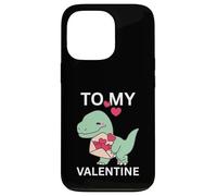 Custodia per iPhone 13 Pro Cool Little Dino con Lover Letter Gift To My Valentine Day
