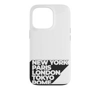 Custodia per iPhone 13 Pro Cool New York Paris London Tokyo Rome Illustration Graphic