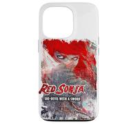 Custodia per iPhone 13 Pro Copertina a fumetti Red Sonja Jenny Frison She-Devil Warrior Sword