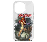 Custodia per iPhone 13 Pro Copertina a fumetti rossa di Sonja Marc Silvestri She-Devil Woman Warrior