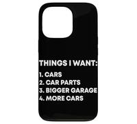 Custodia per iPhone 13 Pro Cose che voglio Auto Garage Ricambi auto Drift Car Racer Car Guy