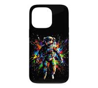 Custodia per iPhone 13 Pro Cosmic Explorer Splatter Art Colorful Astronauta Space Design