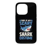 Custodia per iPhone 13 Pro Costume divertente per Halloween con scritta "This Is My Scary Shark Costume"