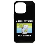 Custodia per iPhone 13 Pro Cover Gin Tonic Divertente - A mali estremi bevi e rimedi