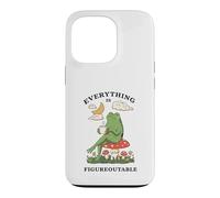Custodia per iPhone 13 Pro Cozy Cottagecore Coffee Frog Art