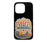 Custodia per iPhone 13 Pro Craft Table Morning cucito filato hobby